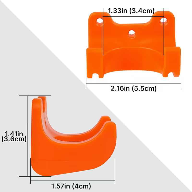 16pcs Garden Tool Hanger, 4 Hangers and 12 Screws, 35mm Caliber